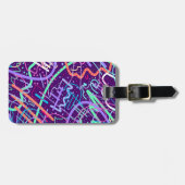 Kaart van de sterren bagagelabel (Voorkant horizontaal)