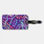 Kaart van de sterren bagagelabel (Achterkant horizontaal)