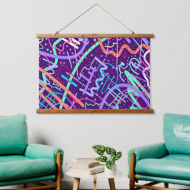 Kaart van de sterren hangend wandkleed
