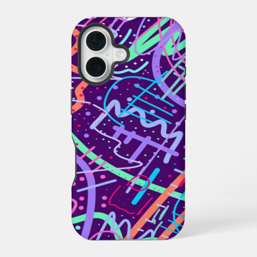 Kaart van de sterren iPhone 16 hoesje (Achterkant)