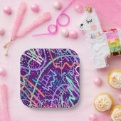 Kaart van de sterren papieren bordje (Feest)