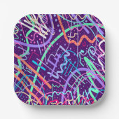 Kaart van de sterren papieren bordje (Voorkant)