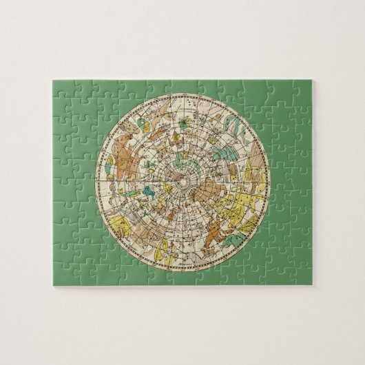 Kaart van de sterren van het noordelijk luchtruim  legpuzzel (Horizontaal)