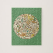 Kaart van de sterren van het noordelijk luchtruim  legpuzzel (Verticaal)