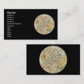 Kaart van de sterren van het noordelijk luchtruim  visitekaartje (Voorkant / Achterkant)