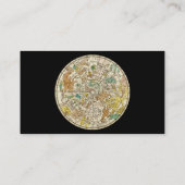 Kaart van de sterren van het noordelijk luchtruim  visitekaartje (Achterkant)