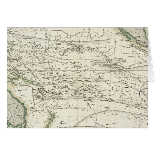 Kaart van de Stille Oceaan (Voorkant Horizontaal)