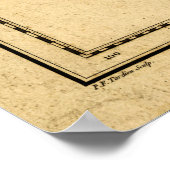 Kaart van de Stille Oceaan (1788) Poster (Hoek)