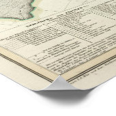 Kaart van de Stille Oceaan Poster (Hoek)