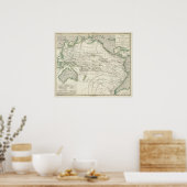 Kaart van de Stille Oceaan Poster (Keuken)