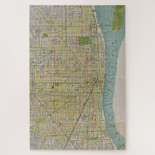  kaart van de storingsindicator (1912) legpuzzel (Verticaal)