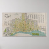 kaart van de storingsindicator (1912) poster (Voorkant)