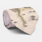 kaart van de Straat van Gibraltar (1780) Stropdas (Opgerold)