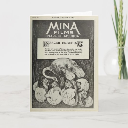 Kaart van de studio 1915 de humoristische Pasen (Voorkant)