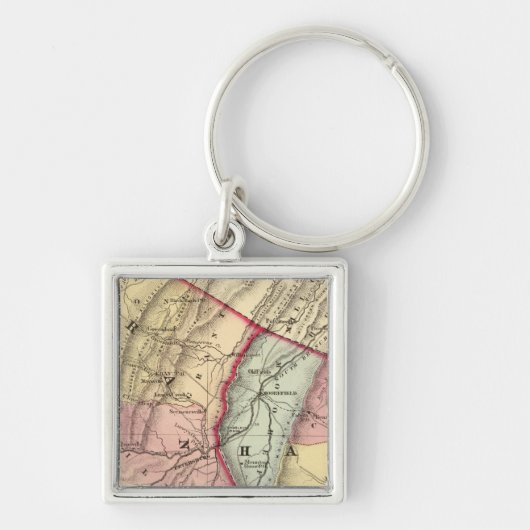 Kaart van de subsidie, provincie Hardy Sleutelhanger (Voorkant)