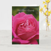 Kaart van de sympathie met Roze nam toe (Gele Bloem)