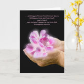 KAART VAN DE SYMPATHIE VOOR DE WGO VAN DE DOCHTER (Gele Bloem)