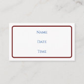 kaart van de testruimte (Voorkant)