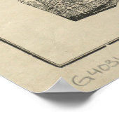  kaart van de Texas Oil and Gas Fields (1920) Poster (Hoek)