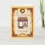 Kaart van de Thanksgiving van de leraar de (Voorkant)