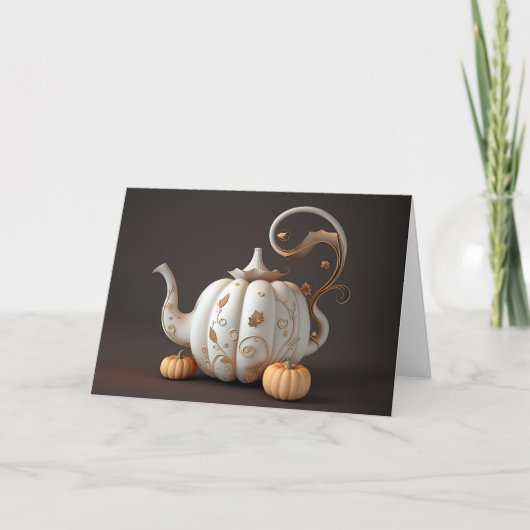 Kaart van de Thanksgiving van theepot (Voorkant)