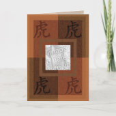 Kaart van de Tijger van Astro de Chinese (Voorkant)