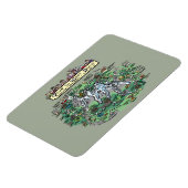 Kaart van de Tour du Mont Blanc - cartoon 4x6 Magneet (Linkerzijde)