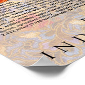 Kaart van de traditionele Bali-batik Poster (Hoek)