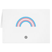 Kaart van de transgenderregenboogpride (Achterkant Horizontaal)