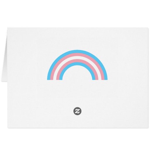 Kaart van de transgenderregenboogpride (Achterkant Horizontaal)