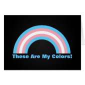 Kaart van de transgenderregenboogpride (Voorkant Horizontaal)