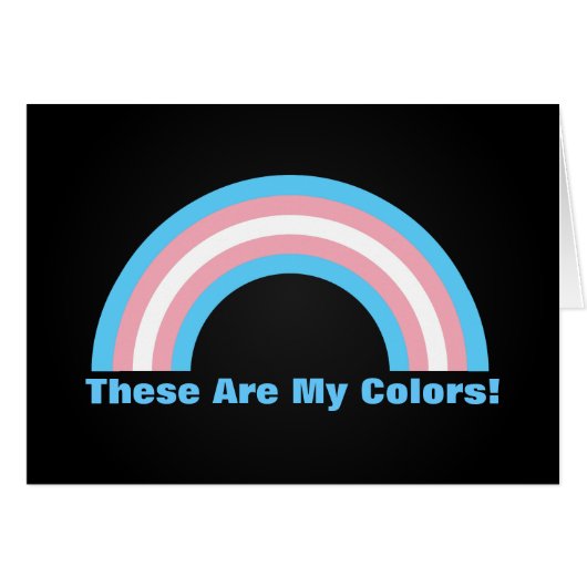 Kaart van de transgenderregenboogpride (Voorkant Horizontaal)