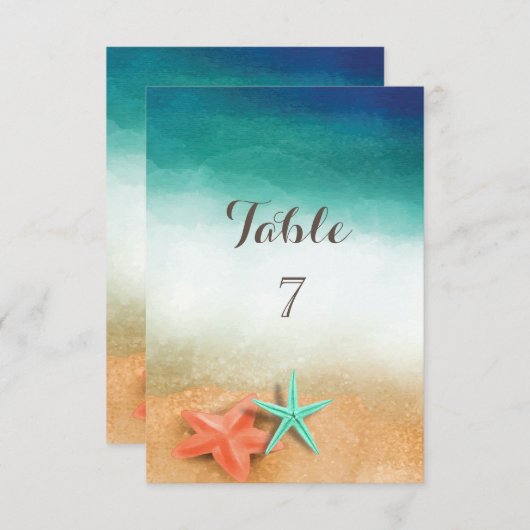 Kaart van de Tropische Beach Zee Table (Voorkant / Achterkant)