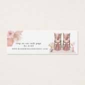 kaart van de tropische bruine bruiloft Website (Voorkant)