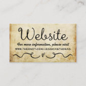 Kaart van de trouwwebsite |  Antiek grunge (Voorkant)