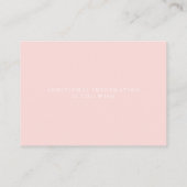 Kaart van de trouwwebsite | Coral Floral Gold Lijs (Achterkant)