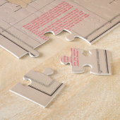  kaart van de tsunami van Hawaï (1947) Legpuzzel (Zijkant)