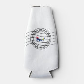 Kaart van de Turks- en Caicoseilanden, postpaspoor Flesjeskoeler (Voorkant)