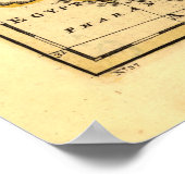 Kaart van de twaalf stammen van het oude Israël (1 Poster (Hoek)