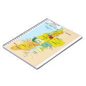 Kaart van de twaalf stammen van Israël van 1200 to Notitieboek (Linkerzijde)