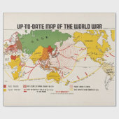 kaart van de Tweede Wereldoorlog Cadeaupapier (Vlak)