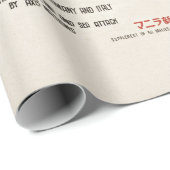 kaart van de Tweede Wereldoorlog Cadeaupapier (Rol Hoek)