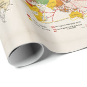  kaart van de Tweede Wereldoorlog Cadeaupapier (Rol Hoek)