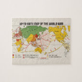  kaart van de Tweede Wereldoorlog Legpuzzel (Horizontaal)