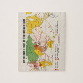  kaart van de Tweede Wereldoorlog Legpuzzel (Verticaal)