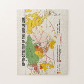  kaart van de Tweede Wereldoorlog Legpuzzel (Verticaal)
