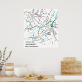 Kaart van de Tweede Wereldoorlog: Stalingrad Poster (Keuken)