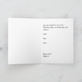 Kaart van de uitnodigingen voor de verjaardag van (Binnen)