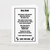 Kaart van de vaderdag voor de verwachte vader (Voorkant)