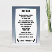 Kaart van de vaderdag voor de verwachte vader (Voorkant)